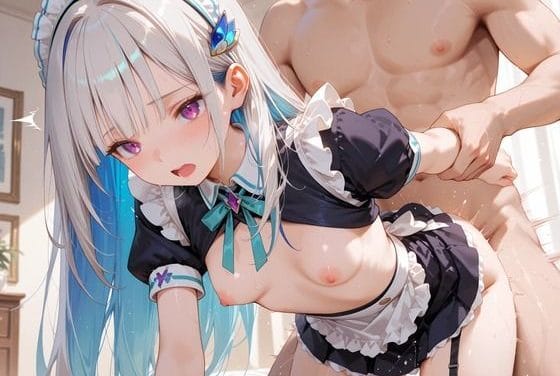 リゼ・ヘルエスタがメイドとして奉仕させられ快楽に堕ちるにじさんじエロ同人誌【社会勉強のつもりがうっかり性的な奉仕をするメイドとして採用されてしまった皇女様】の表紙画像