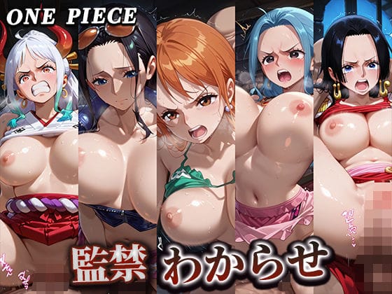 ナミ、ロビン、ビビ達が監禁され屈辱のレイプ陵辱を受けるワンピースエロ同人誌【監禁わからせ【ワンピース】】の表紙画像
