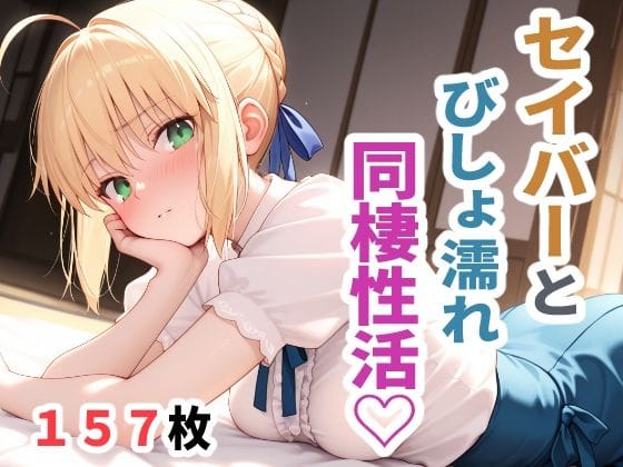 アルトリア(セイバー)が同棲生活で毎日びしょ濡れになるFateエロ同人誌【セイバーとびしょ濡れ同棲性活】の表紙画像