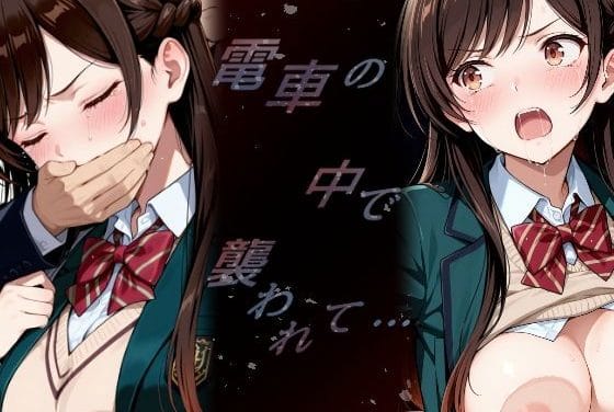 水原千鶴が満員電車で無理やり犯される彼女お借りしますエロ漫画同人誌【電車の中で襲われて・・・ 水原】の表紙画像