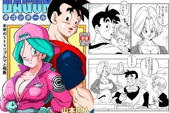 ブルマが未来悟飯に中出しされる未亡人セックスドラゴンボールエロ同人誌【未来のSEX！！ ブルマと悟飯】の表紙画像