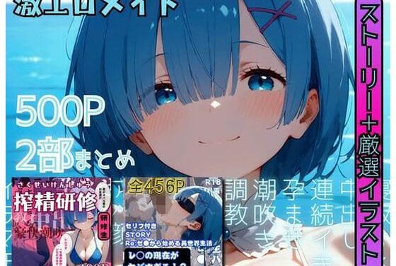 レムが調教で快楽堕ちする異世界風俗ソープ系リゼロエロ同人誌【【リゼロ】激エロメイドストーリー2作品まとめ2【セリフ付きストーリー2作＋エロヒロイン集結】】の表紙画像