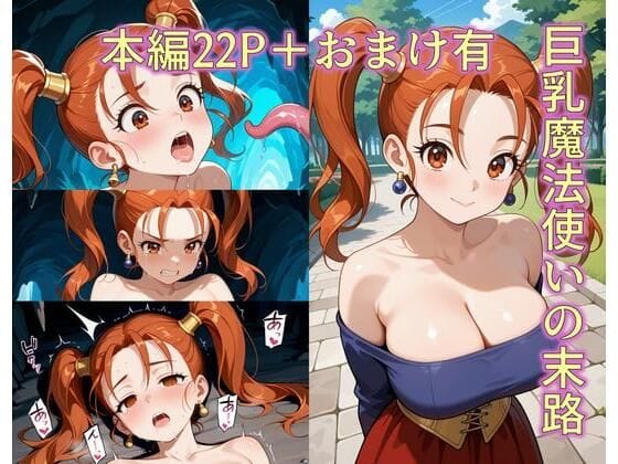 ゼシカが触手に敗北し惨めに犯されるドラクエエロ同人誌【巨乳魔法使いの末路】の表紙画像