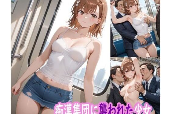 御坂美琴が電車内で痴漢集団に輪姦されアナルまで犯される「とある科学の超電磁砲」エロ同人誌【痴●集団に襲われた少女】の表紙画像