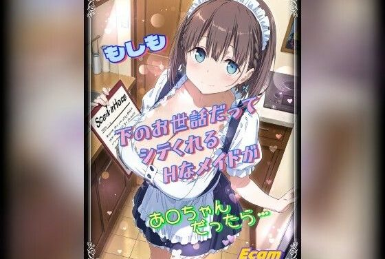 アイちゃんがHなメイドでご奉仕する月曜日のたわわエロ同人誌【もしも下のお世話だってシテくれるHなメイドがあ○ちゃんだったら】の表紙画像
