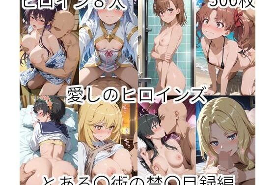 禁書目録ヒロインたちが甘く愛される『とある魔術の禁書目録』エロ同人誌【愛しのヒロインズ とある〇術の禁〇目録編】の表紙画像